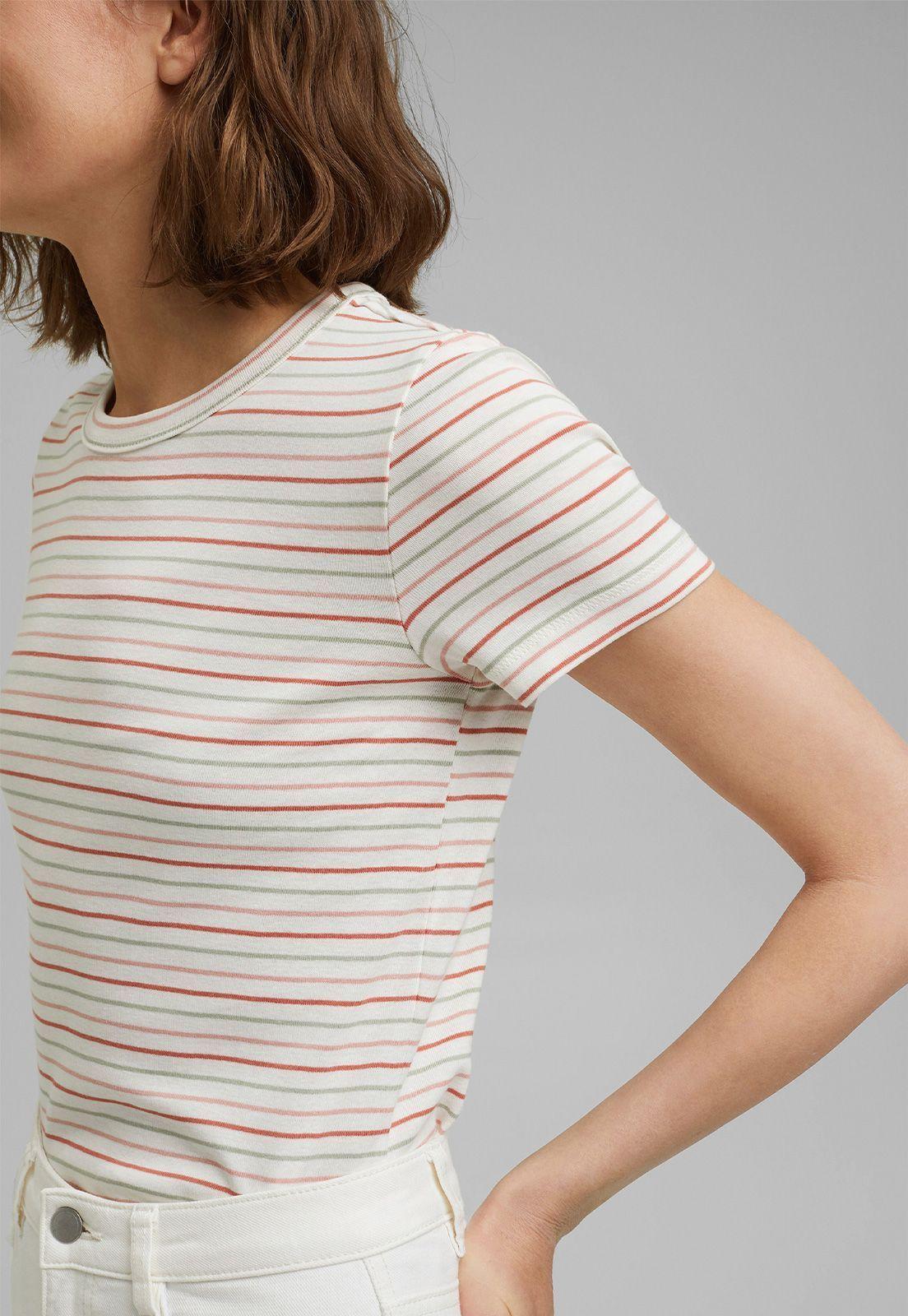 Polera Mujer Manga Corta A Rayas Esprit-2