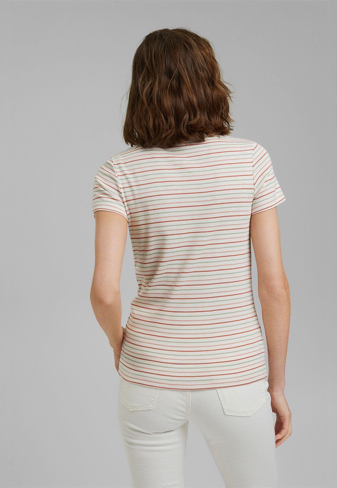 Polera Mujer Manga Corta A Rayas Esprit-1