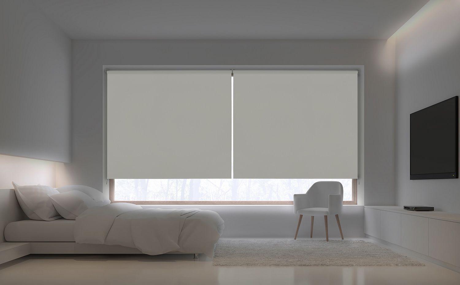 Cortina Roller Premium Blackout SP 220x250 Blanco Viewtex-1