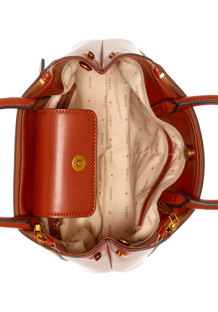 Cartera Izzy Status Satchel Wky Café Guess-3