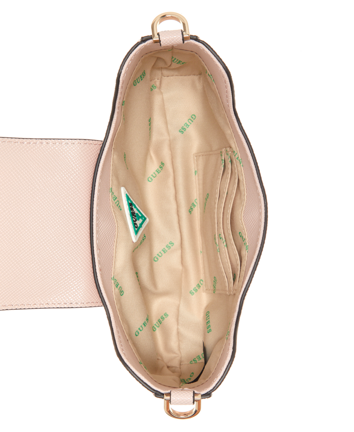 Cartera Guess Eco Ivy Top Zip Shoulder Ltr Rosado-3