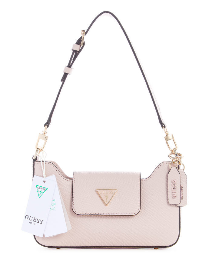 Cartera Guess Eco Ivy Top Zip Shoulder Ltr Rosado-0