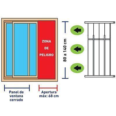 Protección Ventana Extensible Interior Anticaídas-2