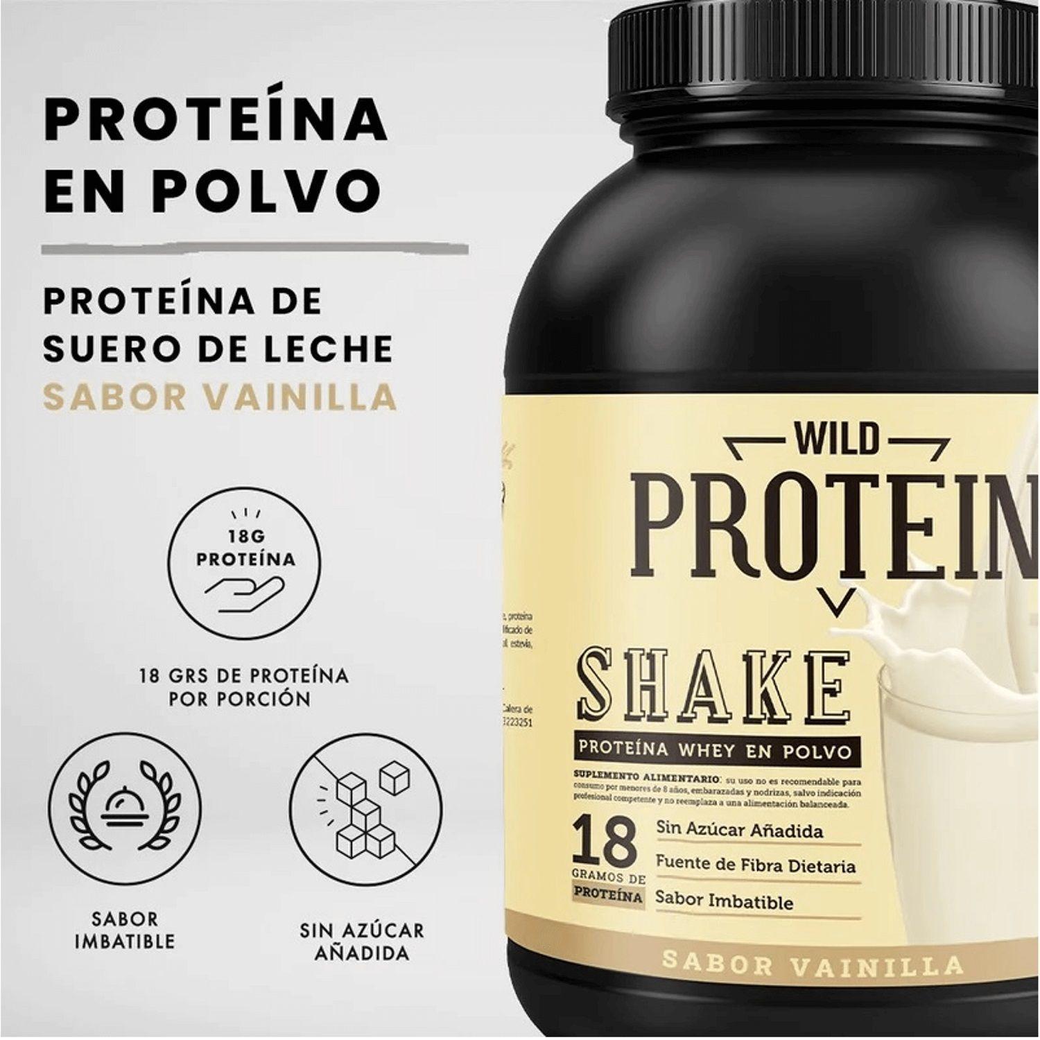 Whey Shake Proteína en Polvo Vainilla 1kg-1