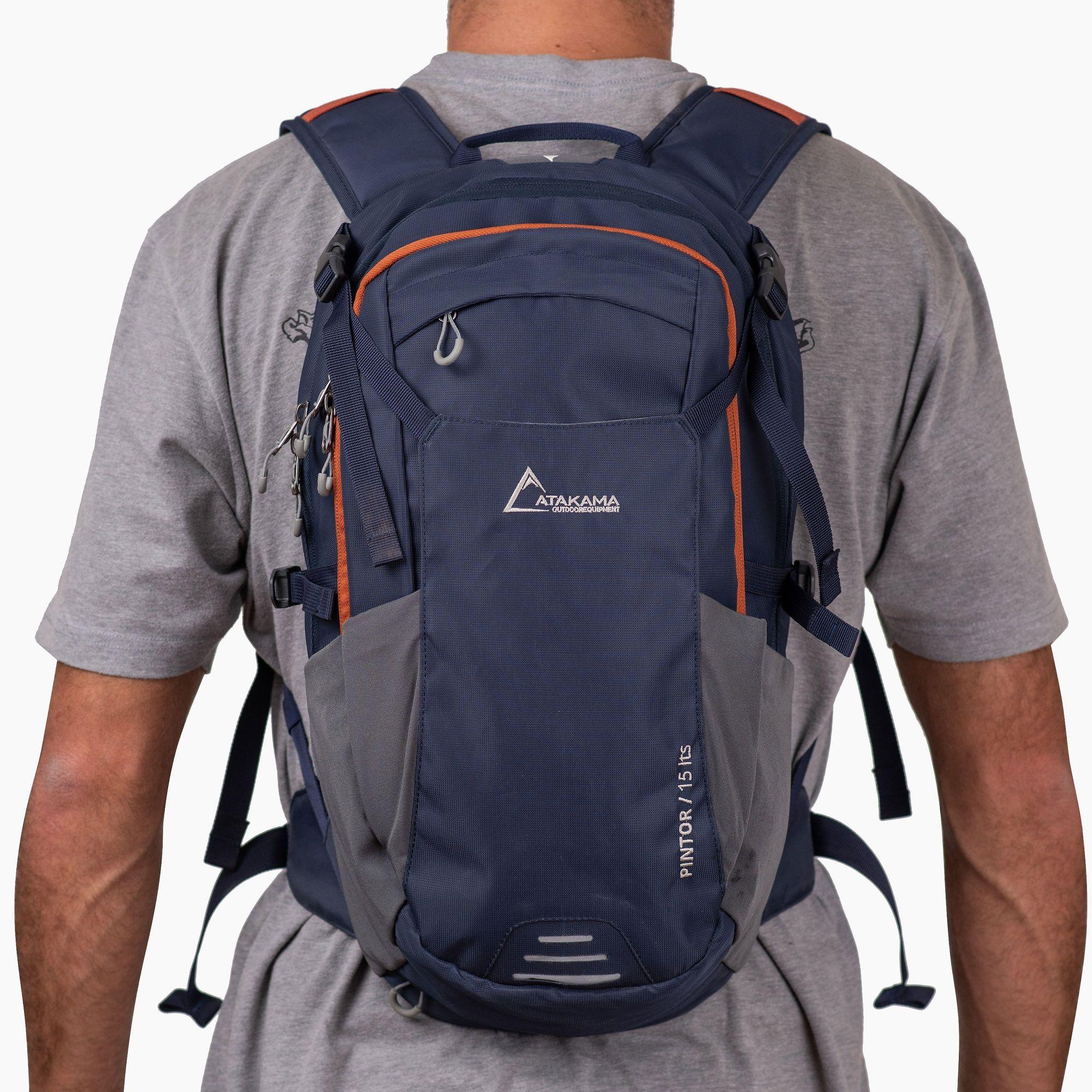 Mochila Hidratación Pintor Azul Marino 15 Lt Atakama Outdoor-7