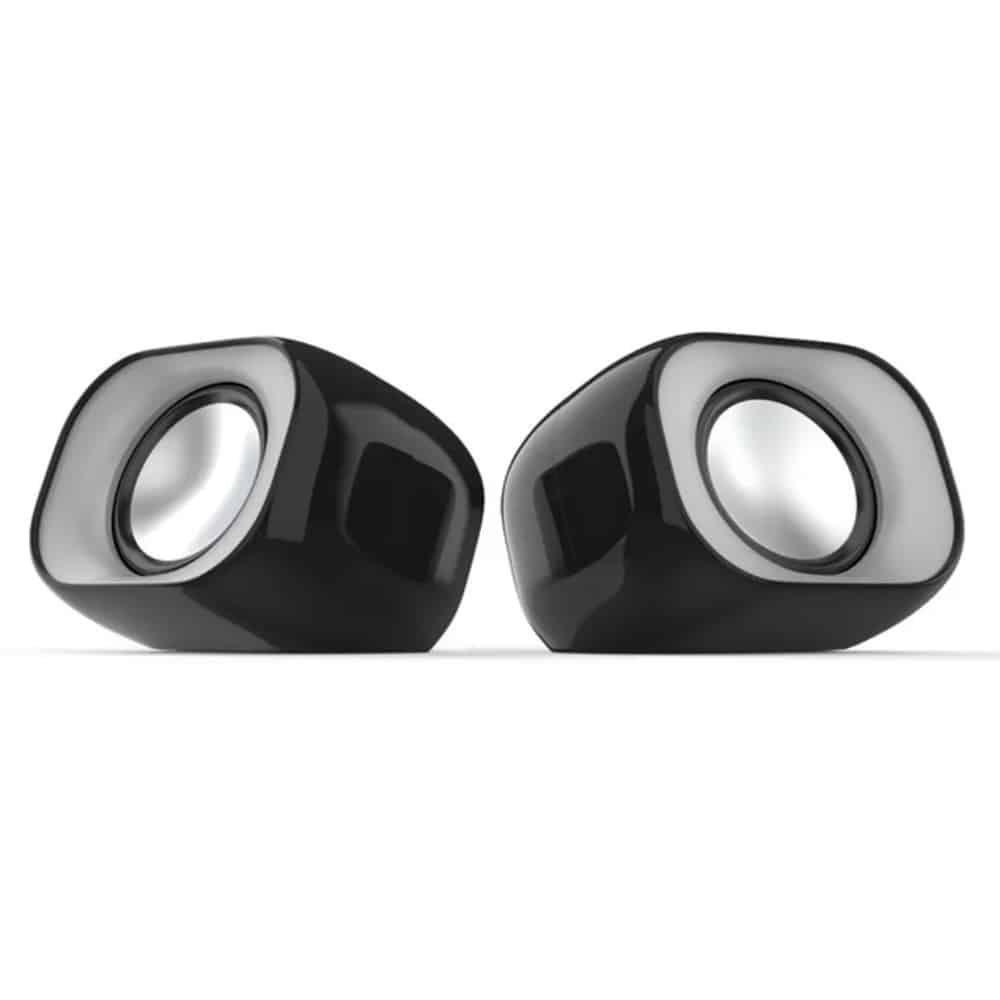 Parlantes para PC Multimedia Speaker DHS-2111 – 6W, Auxiliar 3.5 + USB (Controlador de volumen por cable)-2