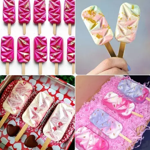 Moldes De Silicona Para Helados Molde Paletas Helado 499-4