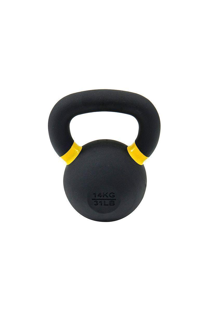 Kettlebell de Hierro Fundido 14 Kg Negro-0