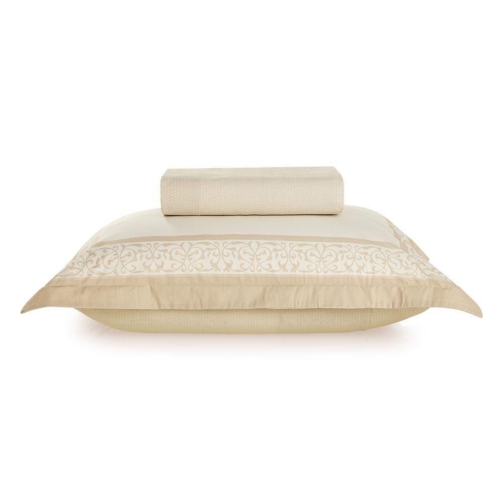 Sábana bajera Karsten Matisse 1.5 plazas 180 hilos Beige-0