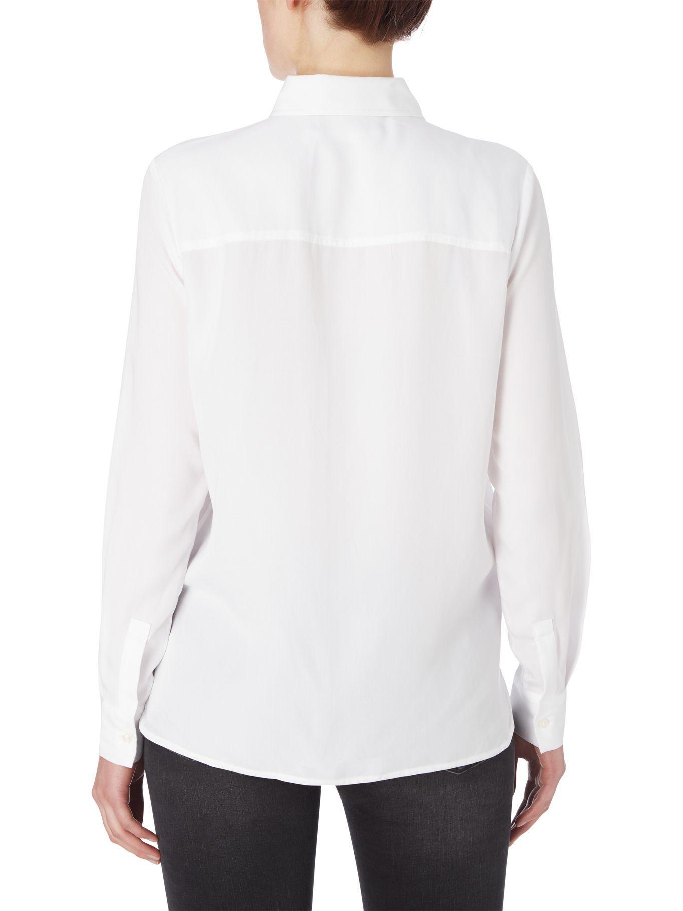 Camisa Easy Drapey  Blanco Calvin Klein-1