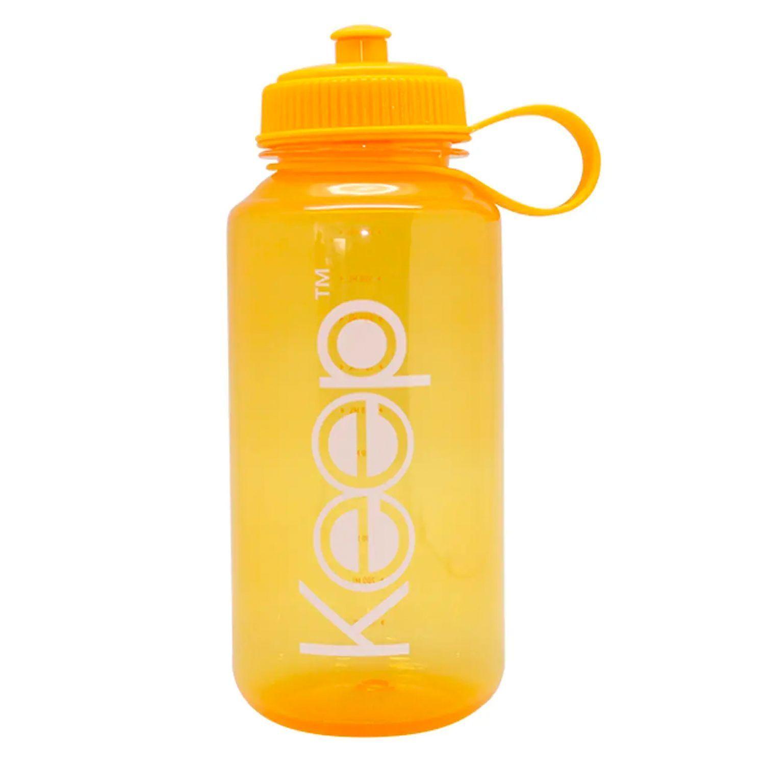 Botella Motivacional Transportable 1L Amarillo - Keep-0