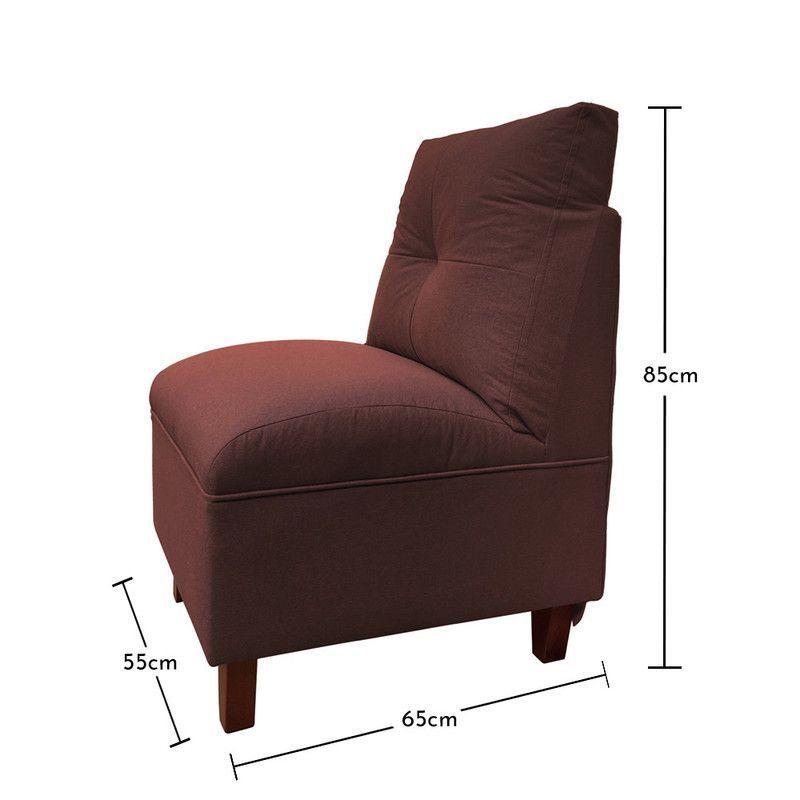 Butaca Mateo Chenille Cafe Pata Madera 1C-4