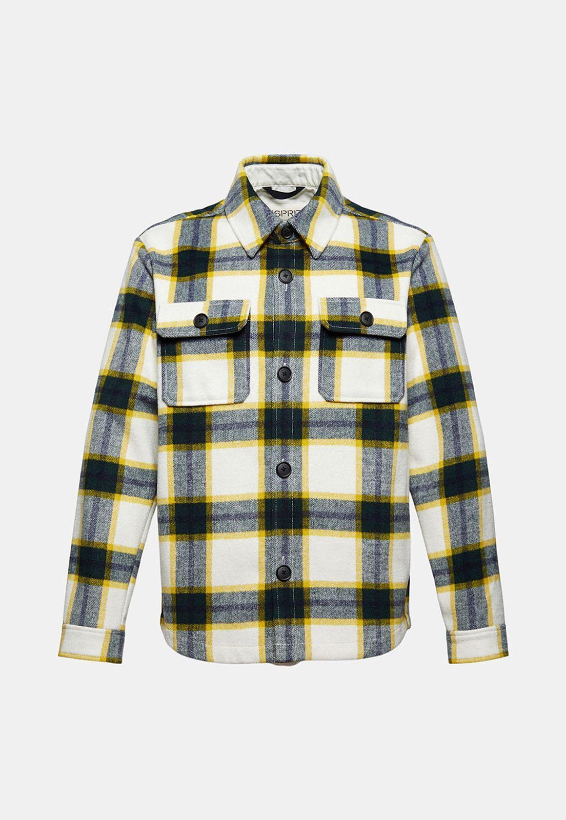 Sobrecamisa Con Diseño De Cuadros Esprit-3
