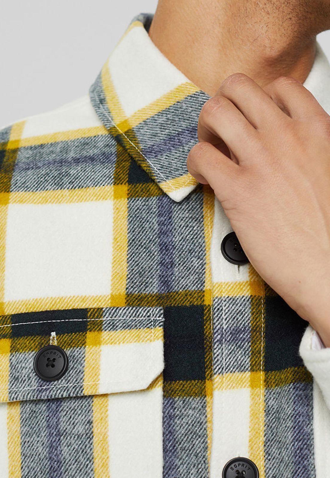 Sobrecamisa Con Diseño De Cuadros Esprit-2