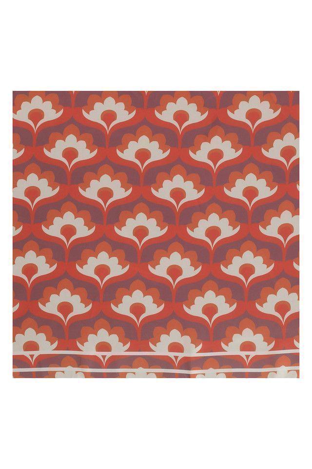 Pañuelo Bandana Ocre Folk Fire 70S Mosaic Humana-1