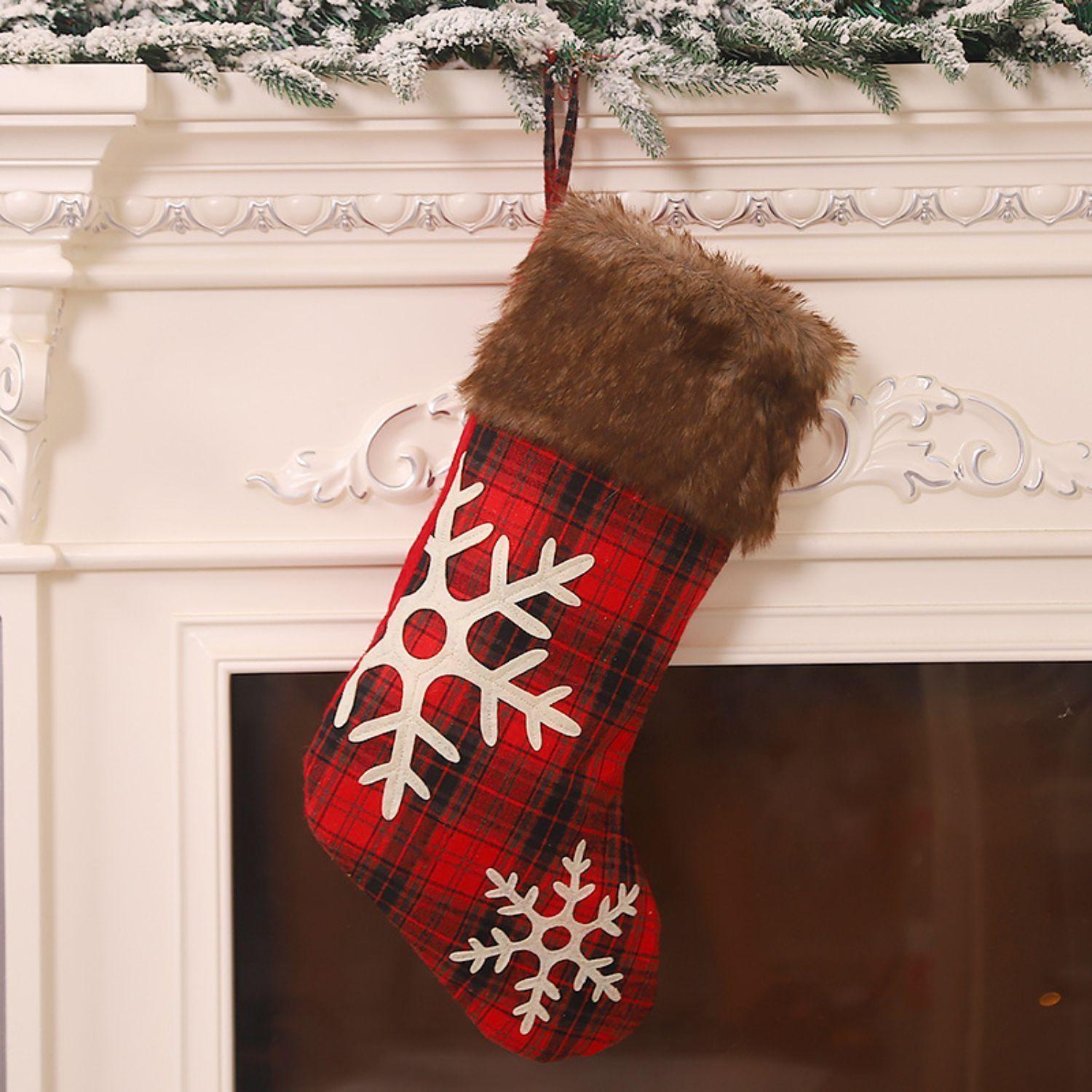 Pack 3 Botas de Navidad Escocés con Piel Bohemik-3