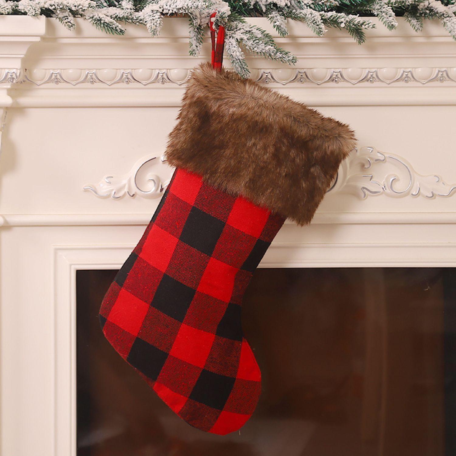 Pack 3 Botas de Navidad Escocés con Piel Bohemik-4