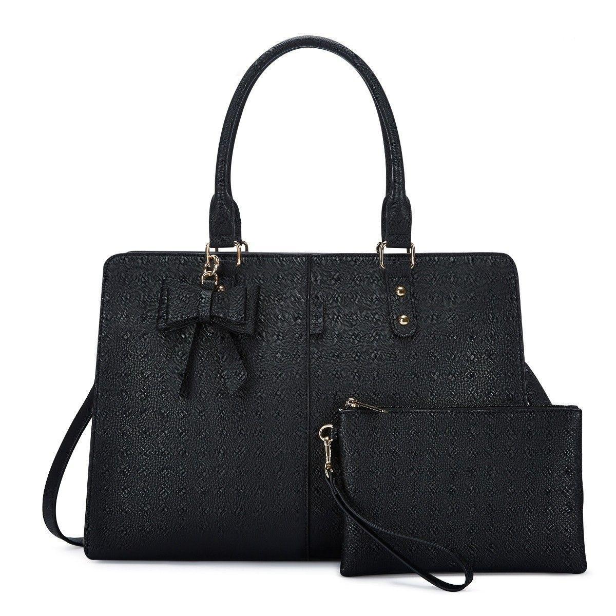 Ecosusi Bolso Maletin BOW 15.6"+ bolso de mano - Negro-0