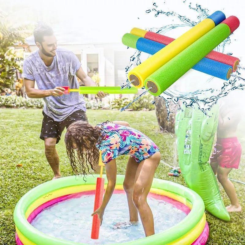Pistola Lanza Agua Esponja Piscina Verano Juego Niños-6