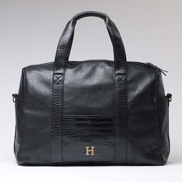 Bolso Negro Croc Humana-0