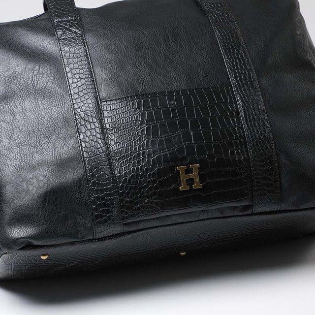 Bolso Negro Croc Humana-3