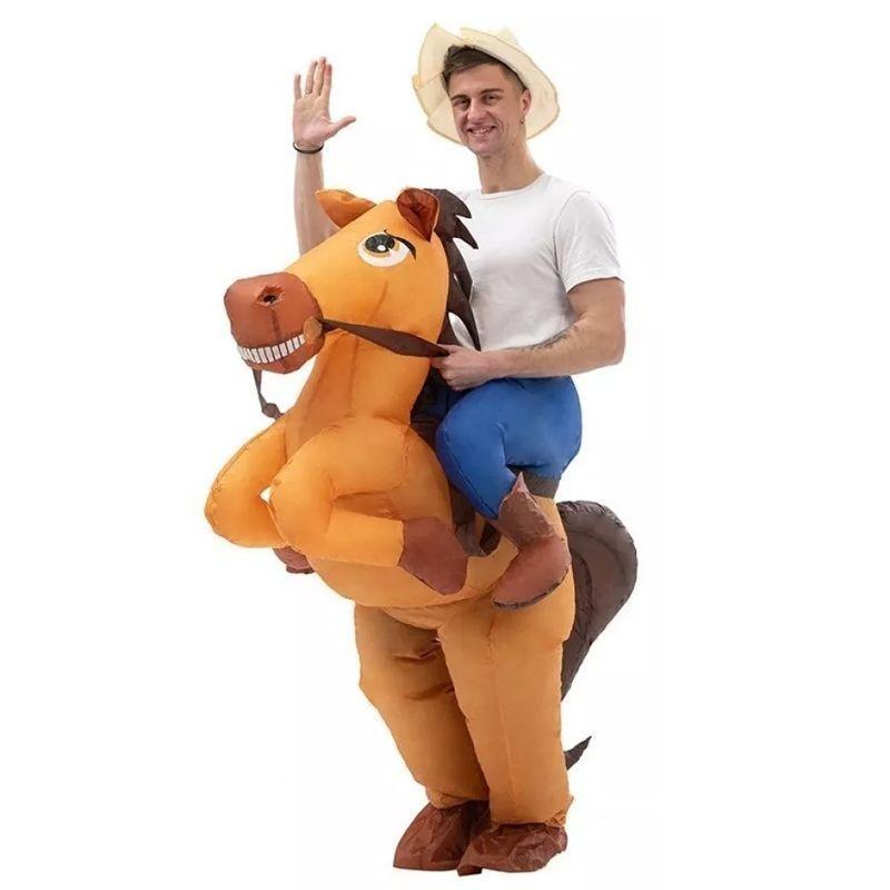 Disfraz Inflable Caballo con Jinete-0