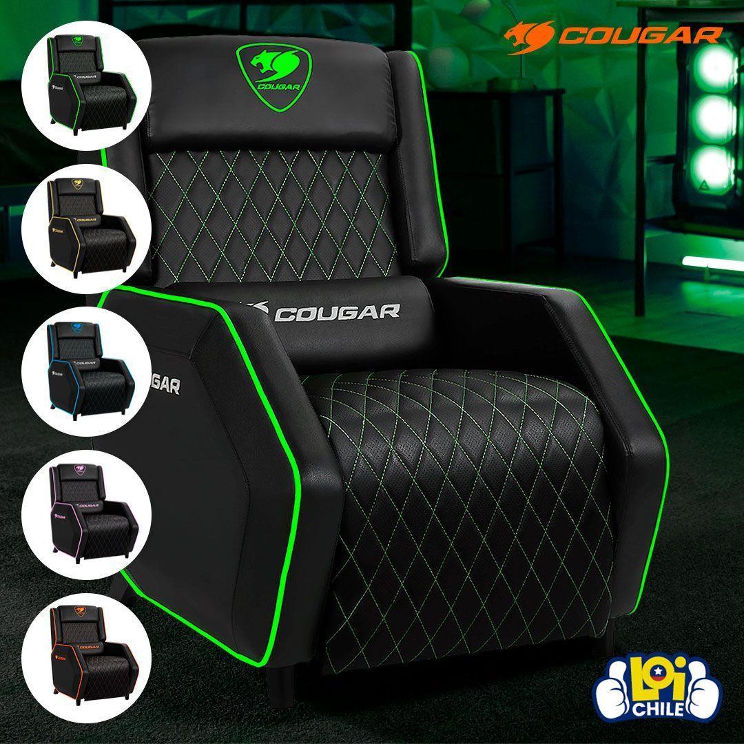Sillon Gamer Cougar Ranger XB Verde Eco Cuero Reclinable -3