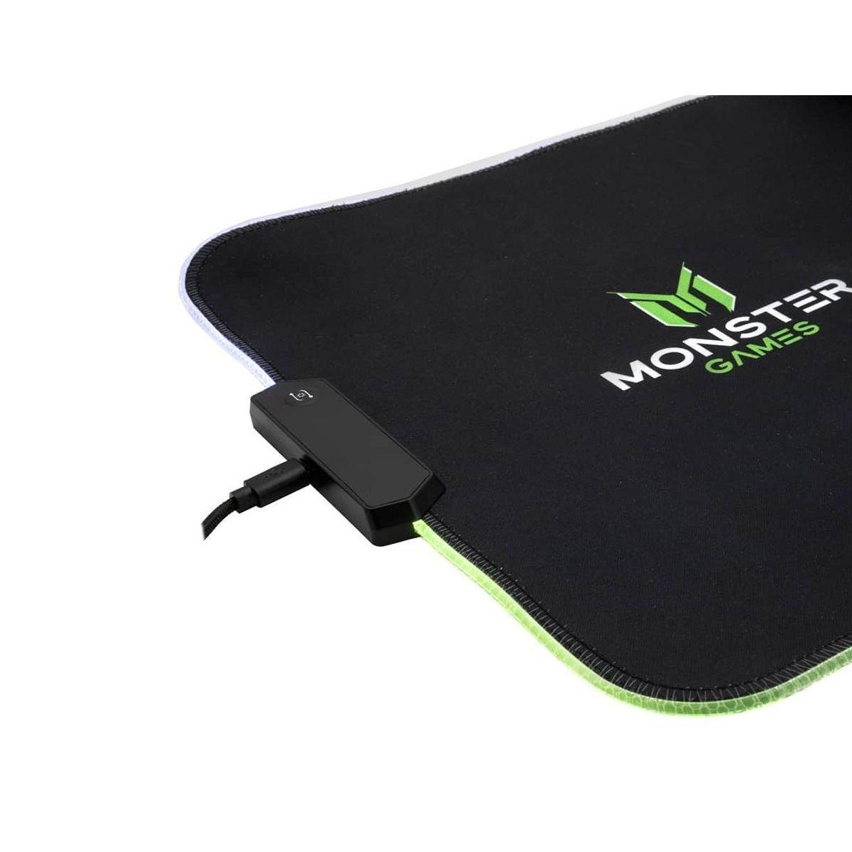 Mouse Pad Monster Microfibra Antideslizante Rgb 80x30 Cm-2