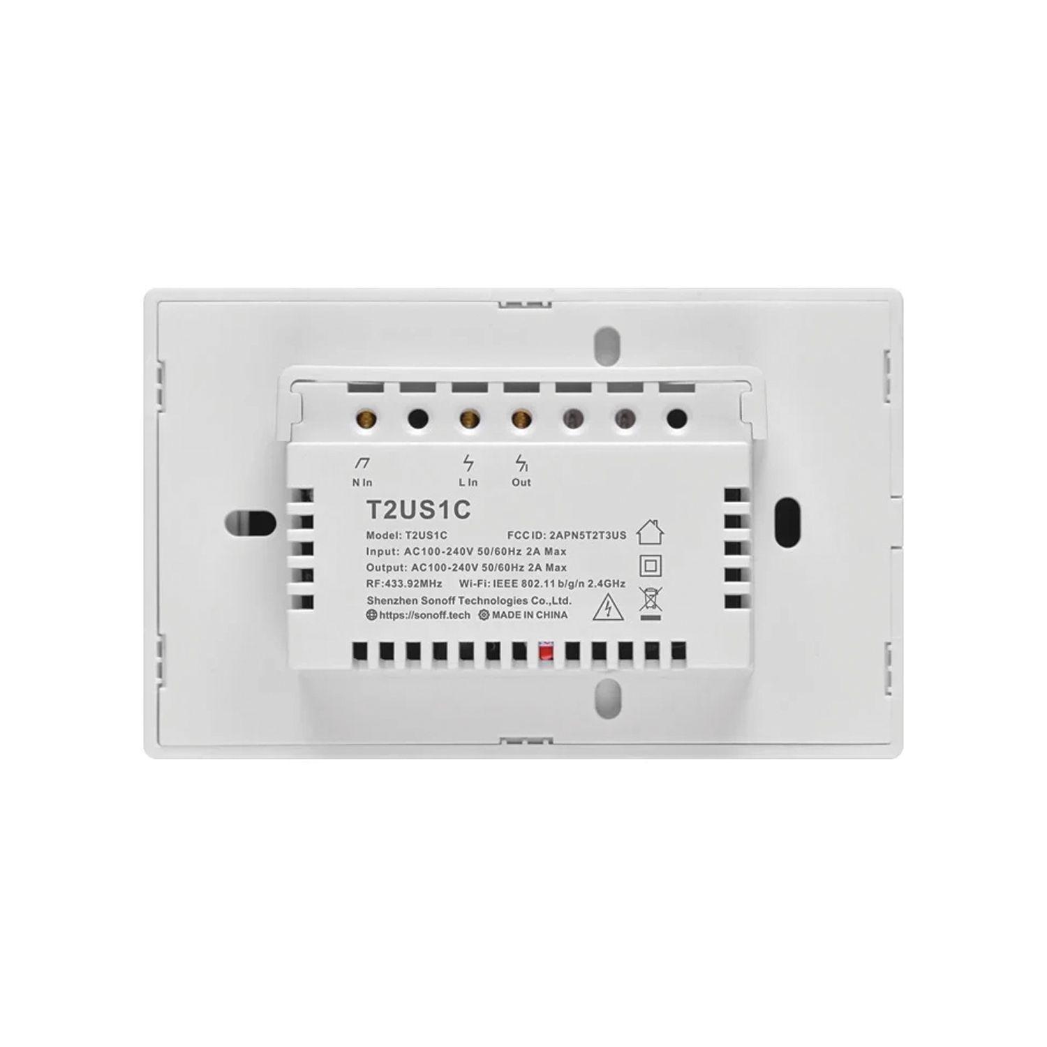 Pack 2 Interruptores Smart 1 Canal Blanco WiFi T0US1C Sonoff-4