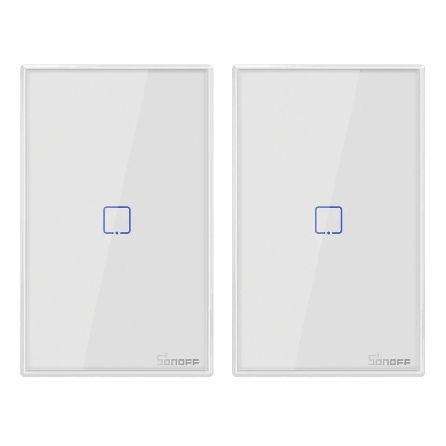 Pack 2 Interruptores Smart 1 Canal Blanco WiFi T0US1C Sonoff-0