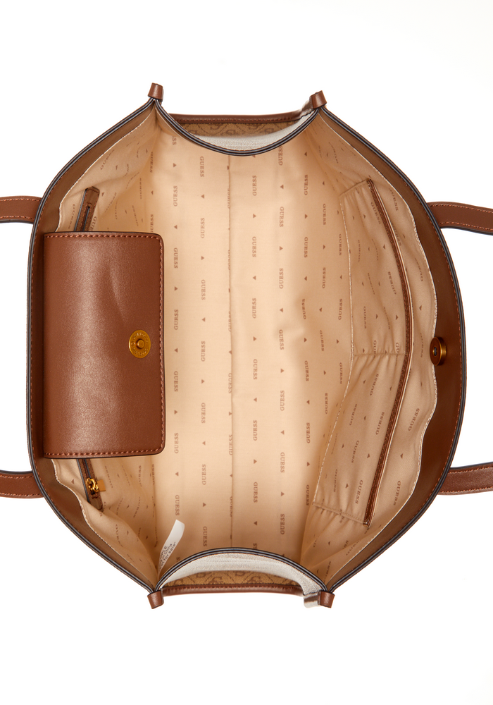 Cartera Silvana Tote Lgw Café Guess-3