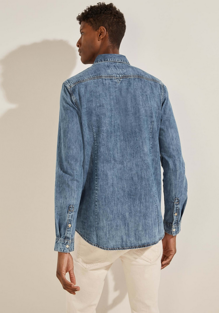 Camisa Guess Truckee Ls Shirt UTAH DENIM-3