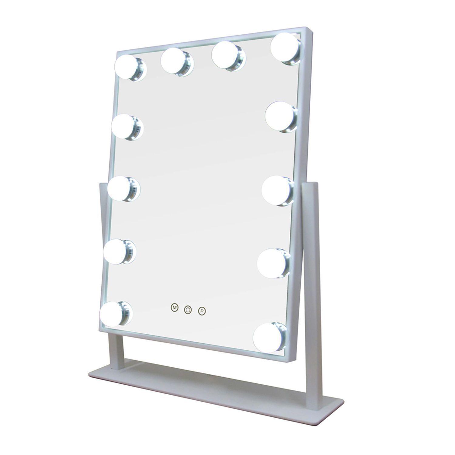 Espejo de Maquillaje Blanco con Luz Led de Beauty Creations-1