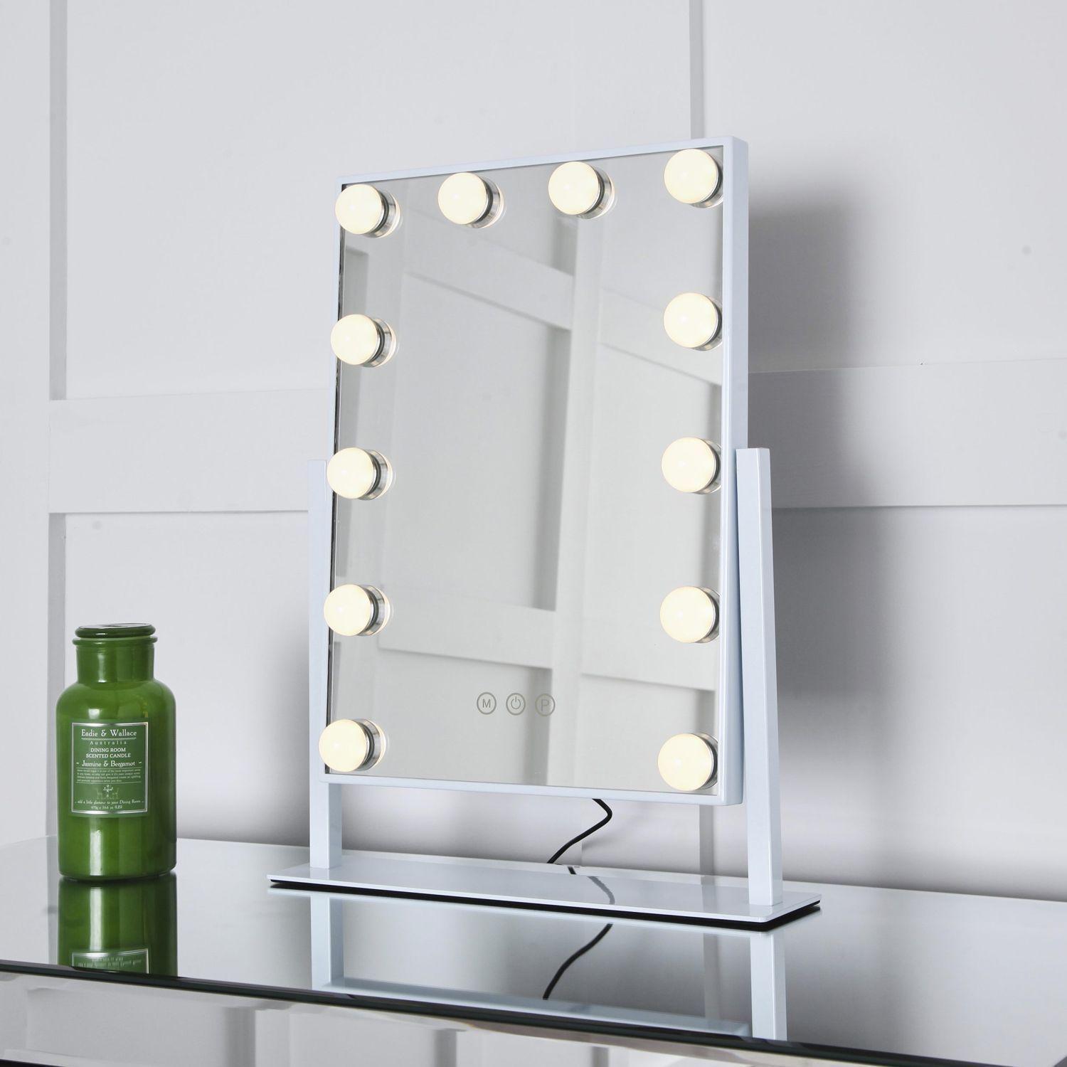 Espejo de Maquillaje Blanco con Luz Led de Beauty Creations-2