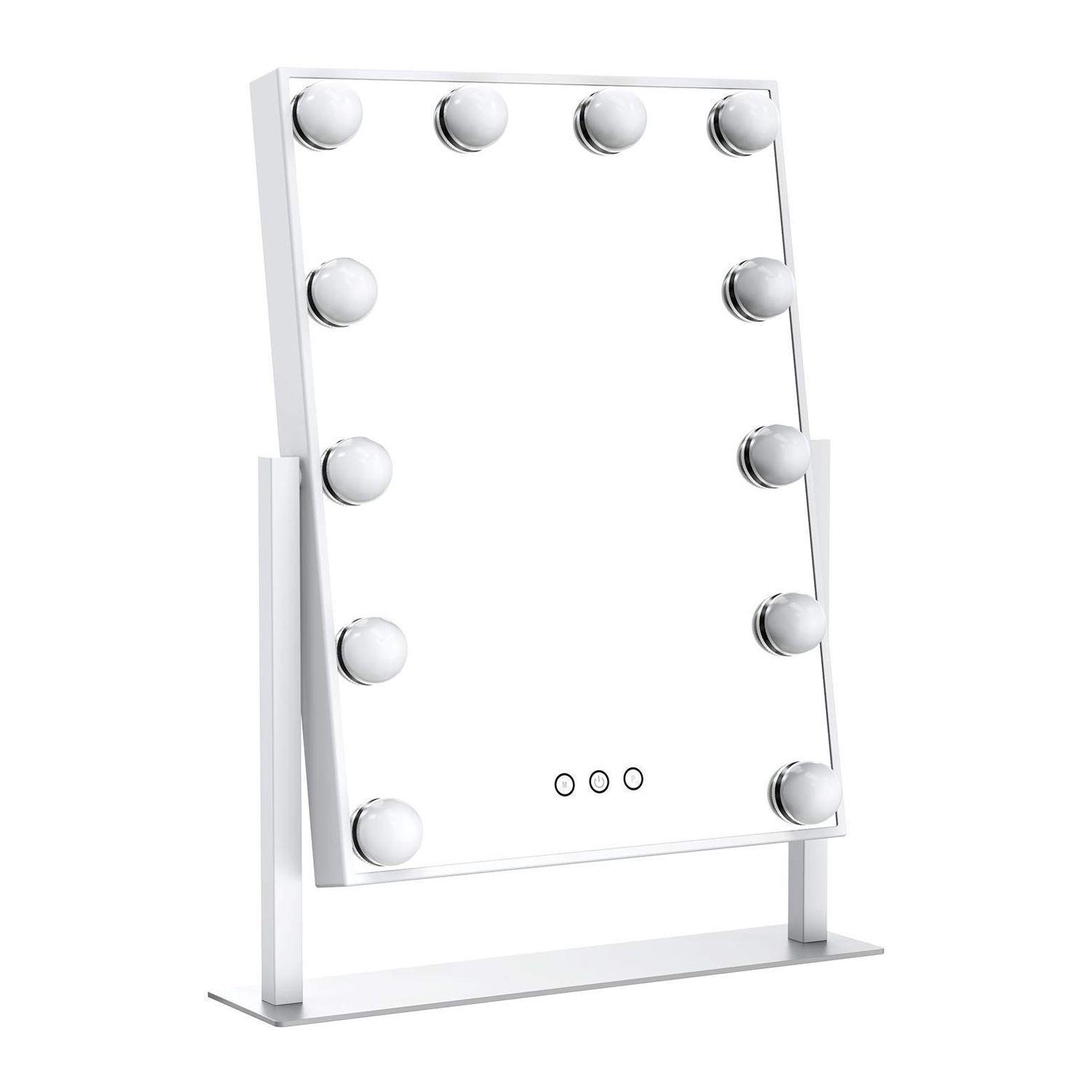 Espejo de Maquillaje Blanco con Luz Led de Beauty Creations-0