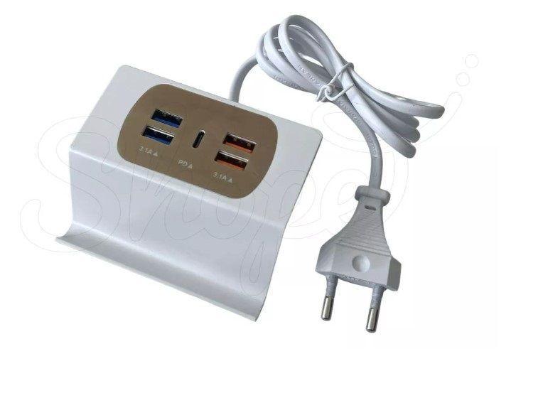 Hub Alargador 5 Puertos Usb Y Usb C 3.1a Rápida-0