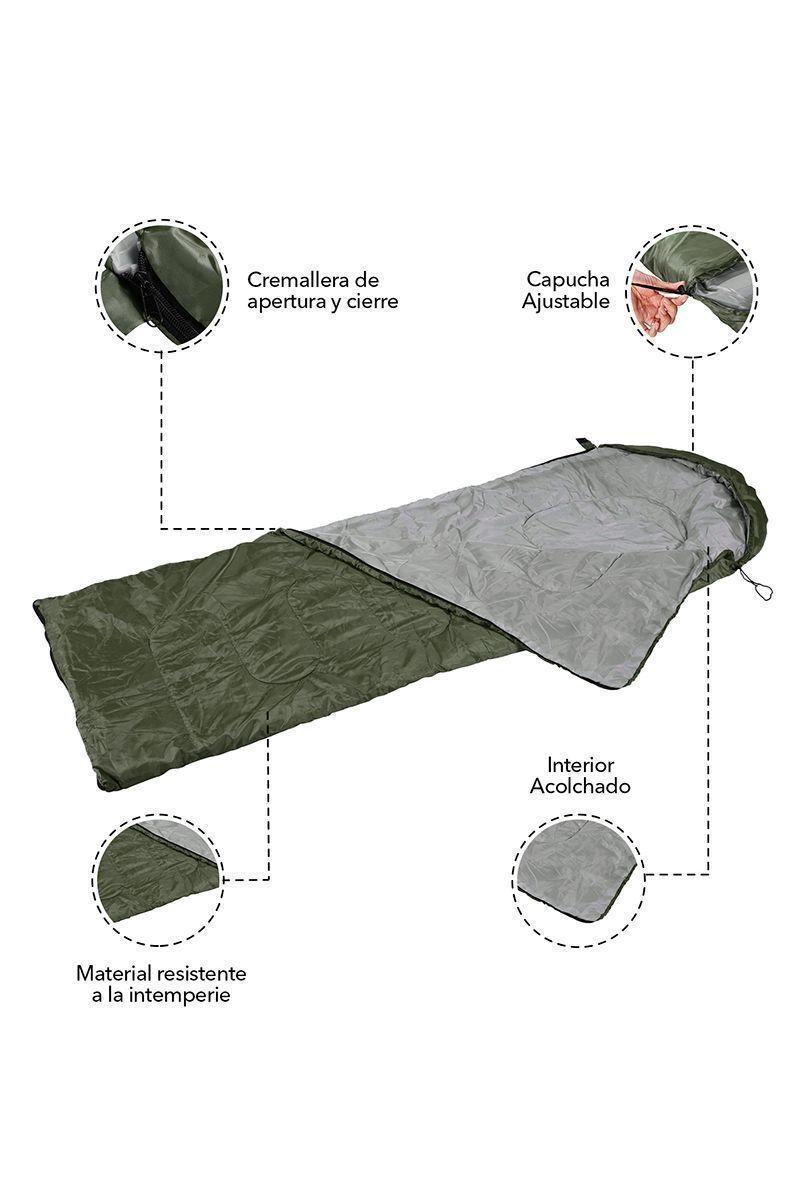 Saco de Dormir Clásico Verde-3