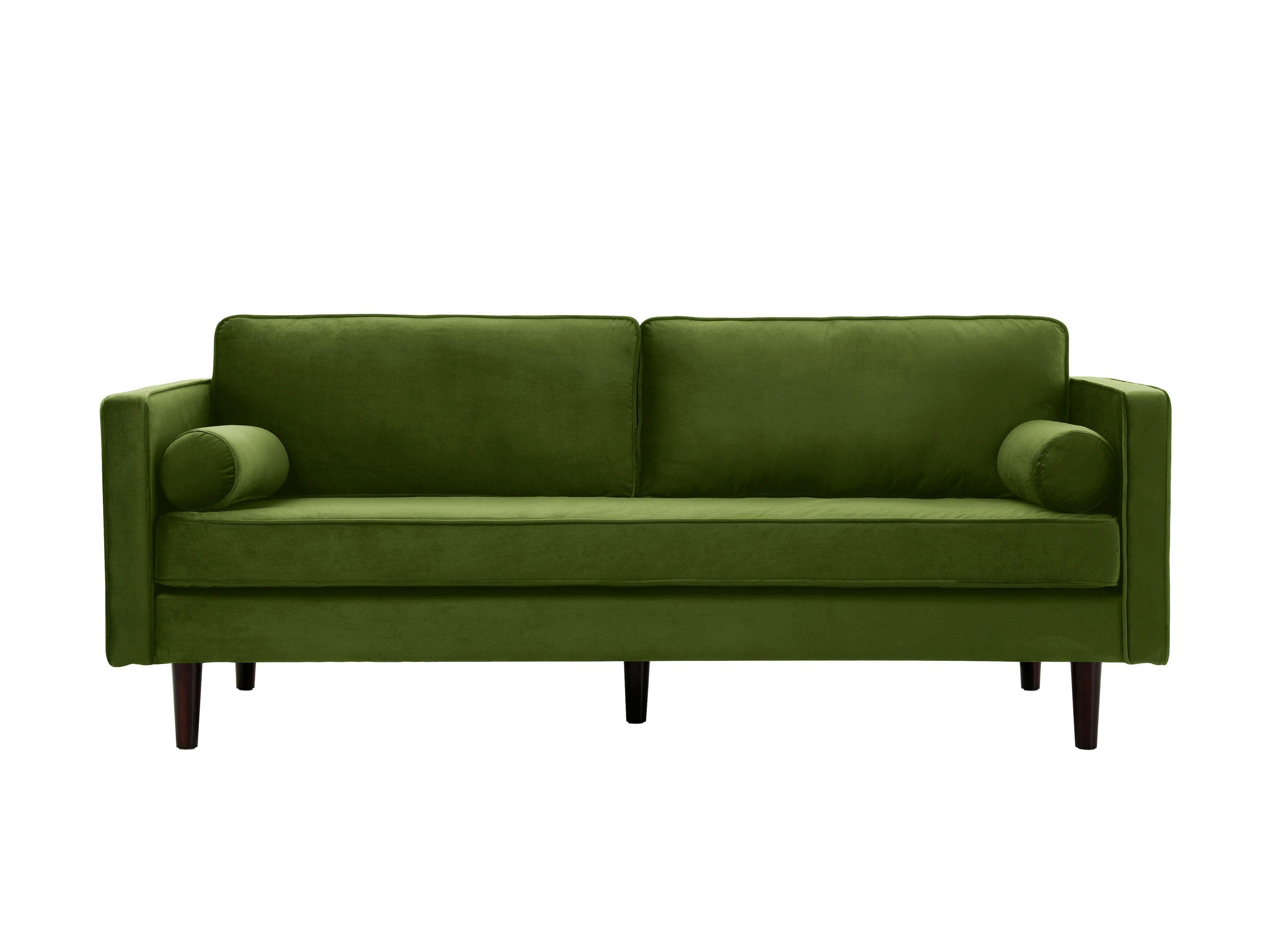 SOFA POLO VELVET 3CP VERDE VEGGIE-0