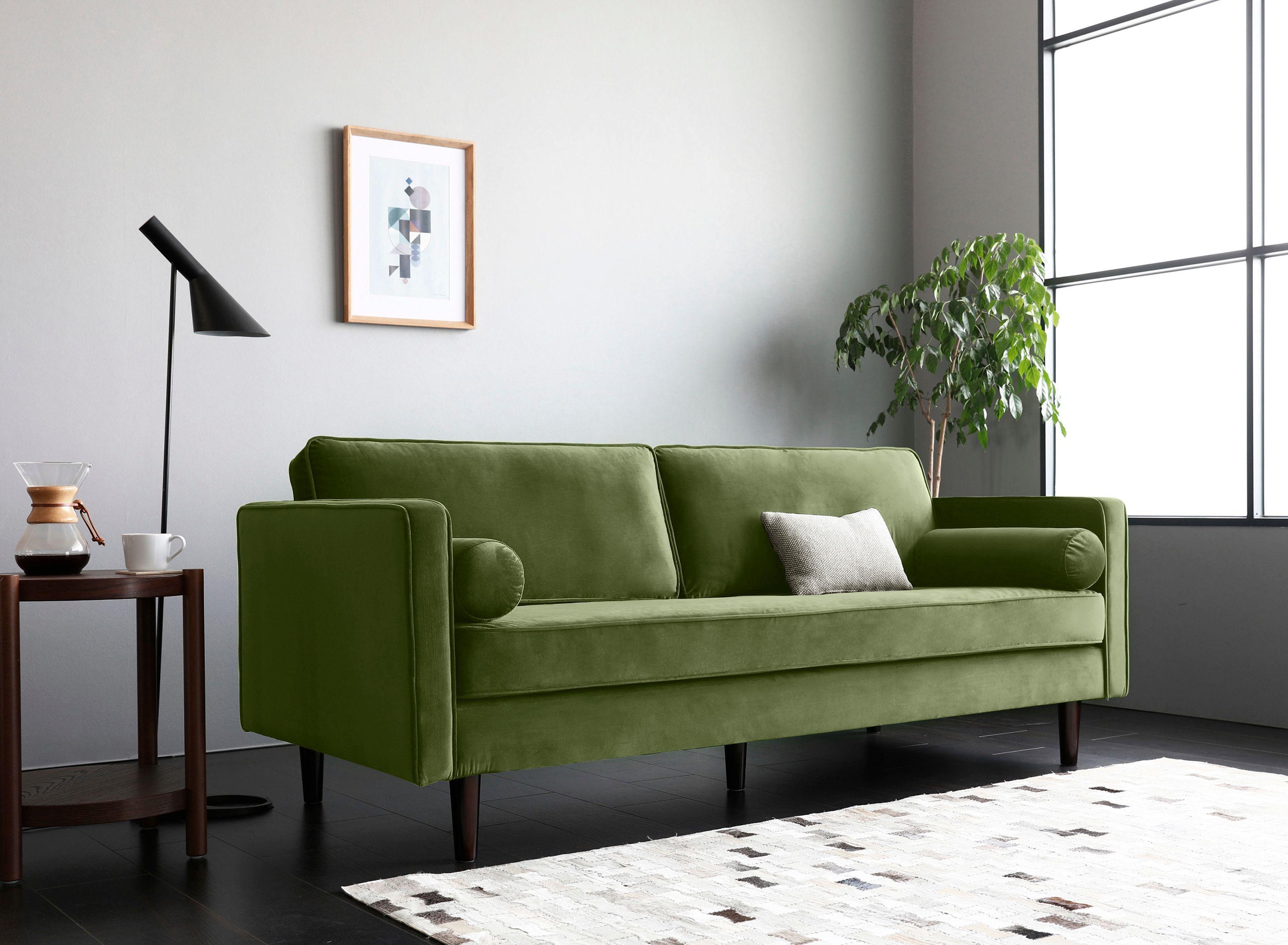 SOFA POLO VELVET 3CP VERDE VEGGIE-3