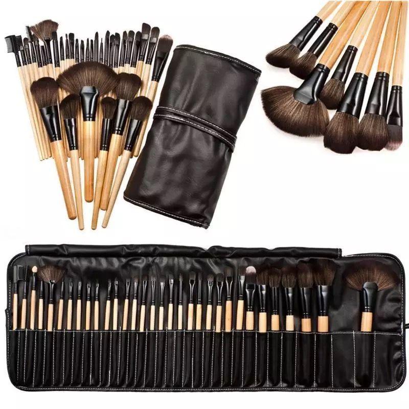 Set 32 Pinceles Y Brochas Maquillaje Mas Un estuche Organizador-2