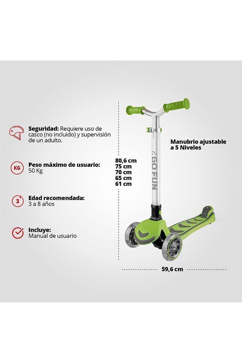 Scooter infantil GOFUN verde-2