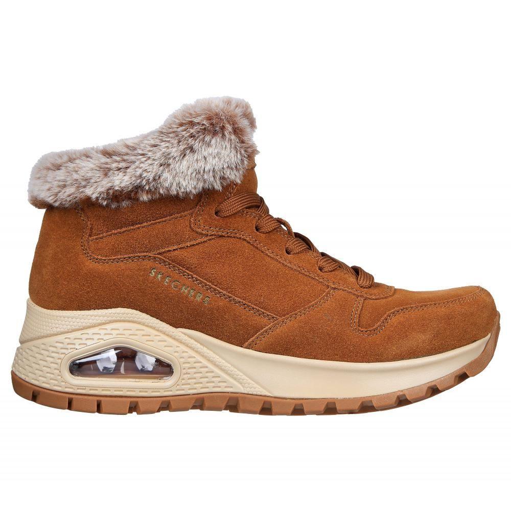 Botin Mujer Uno Rugged Café Skechers-5