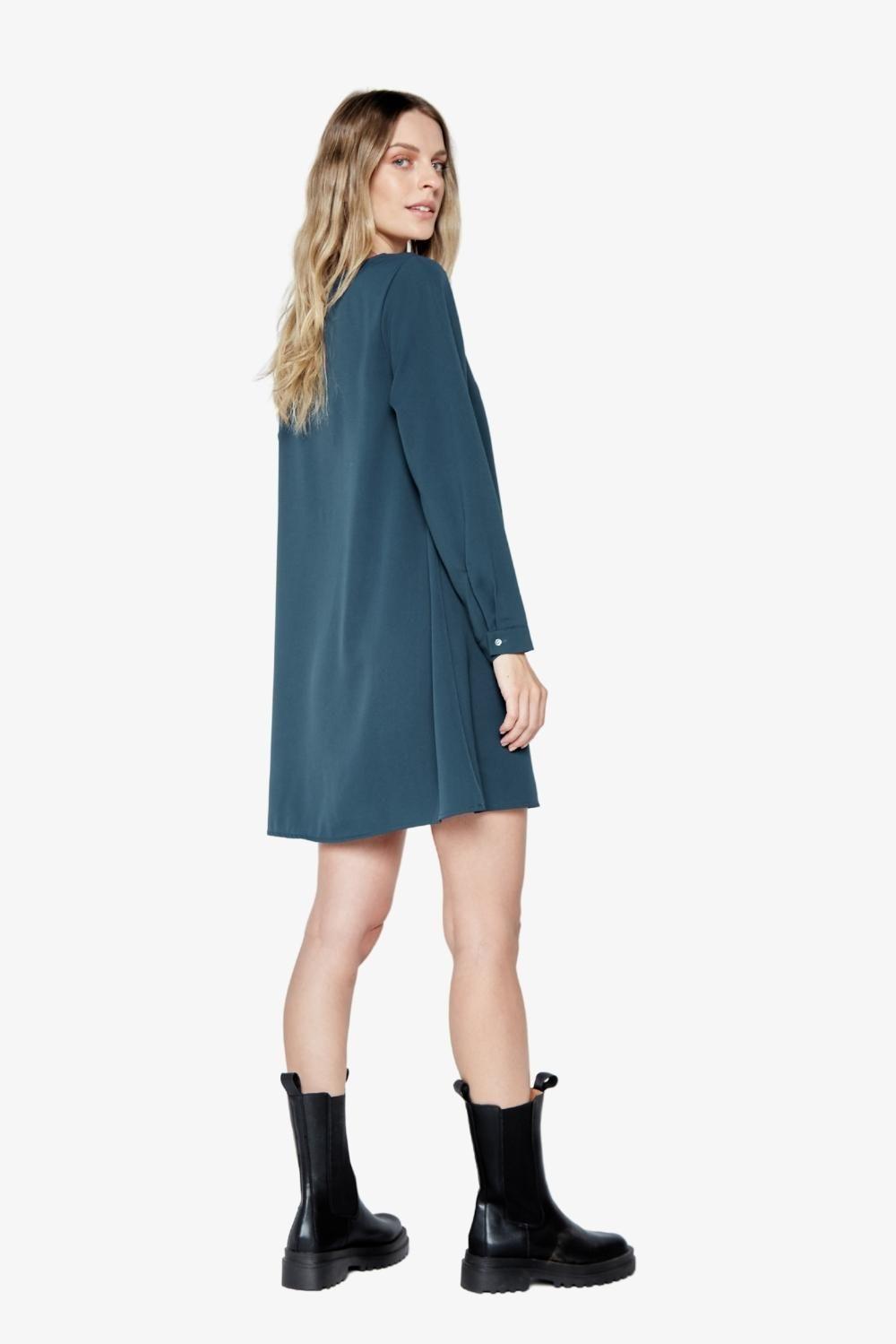 Vestido Ana petróleo-3