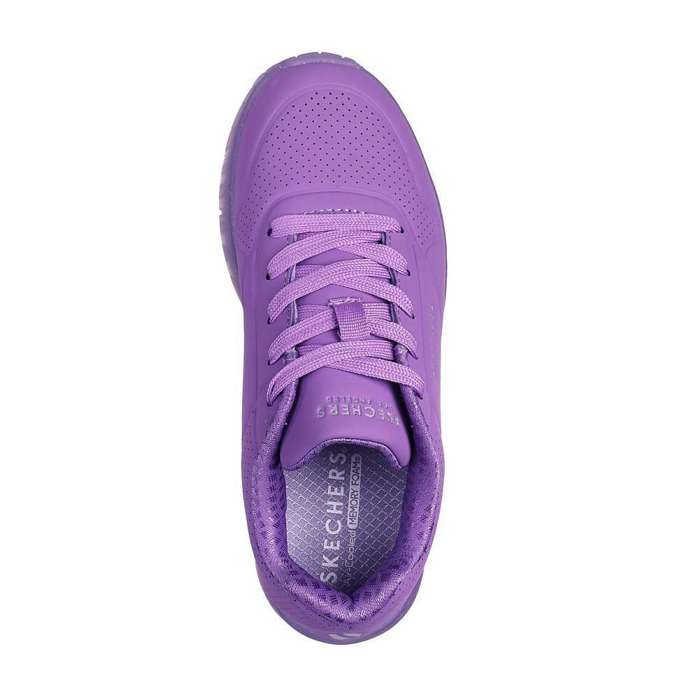 Zapatilla Niña Uno Ice Morado Skechers-1