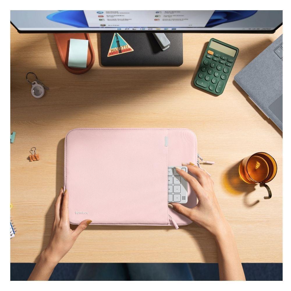 Tomtoc Funda A13 Protección 360° para laptop 13,5" - Rosado-7