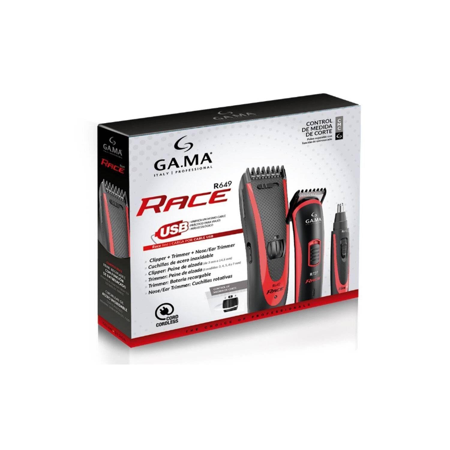 Pack Triple Cortapelos Gama M Race R649 Clipper Y 2 Trimmer-4