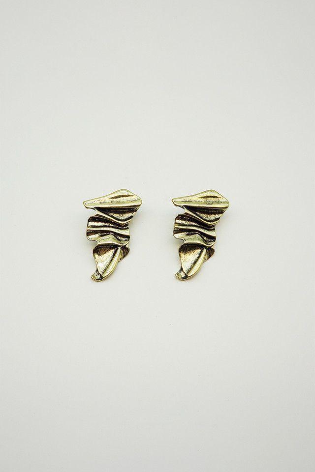 Aros Pliegues Dorado Humana-0