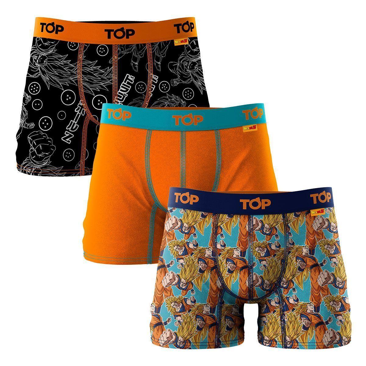 Pack 3 Bóxer Medio Algodón Dragon Ball Z Top Goku-3