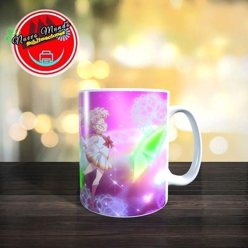 Taza Blanca De Sailor Moon - Chibiusa-0