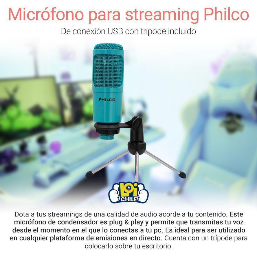 Microfono Streaming Studio Philco Con Tripode-1